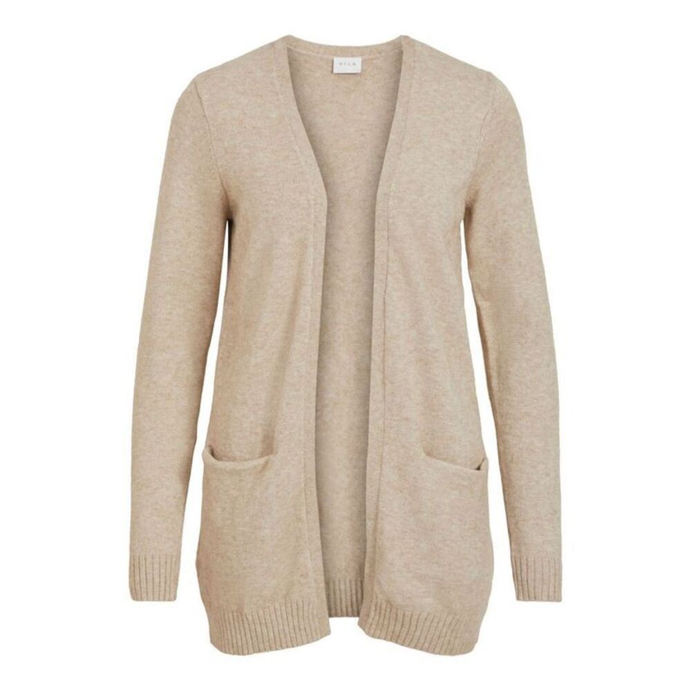 Vila Clothes Beige Viscose Women's Cardigan